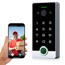 Smart WiFi Video Intercom  Doorbell Tuya Access Control System, All-Metal Fi...