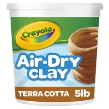 Crayola Air Dry Clay for Kids 5lbs, Reusable Bucket of Terra Cotta Clay for S...
