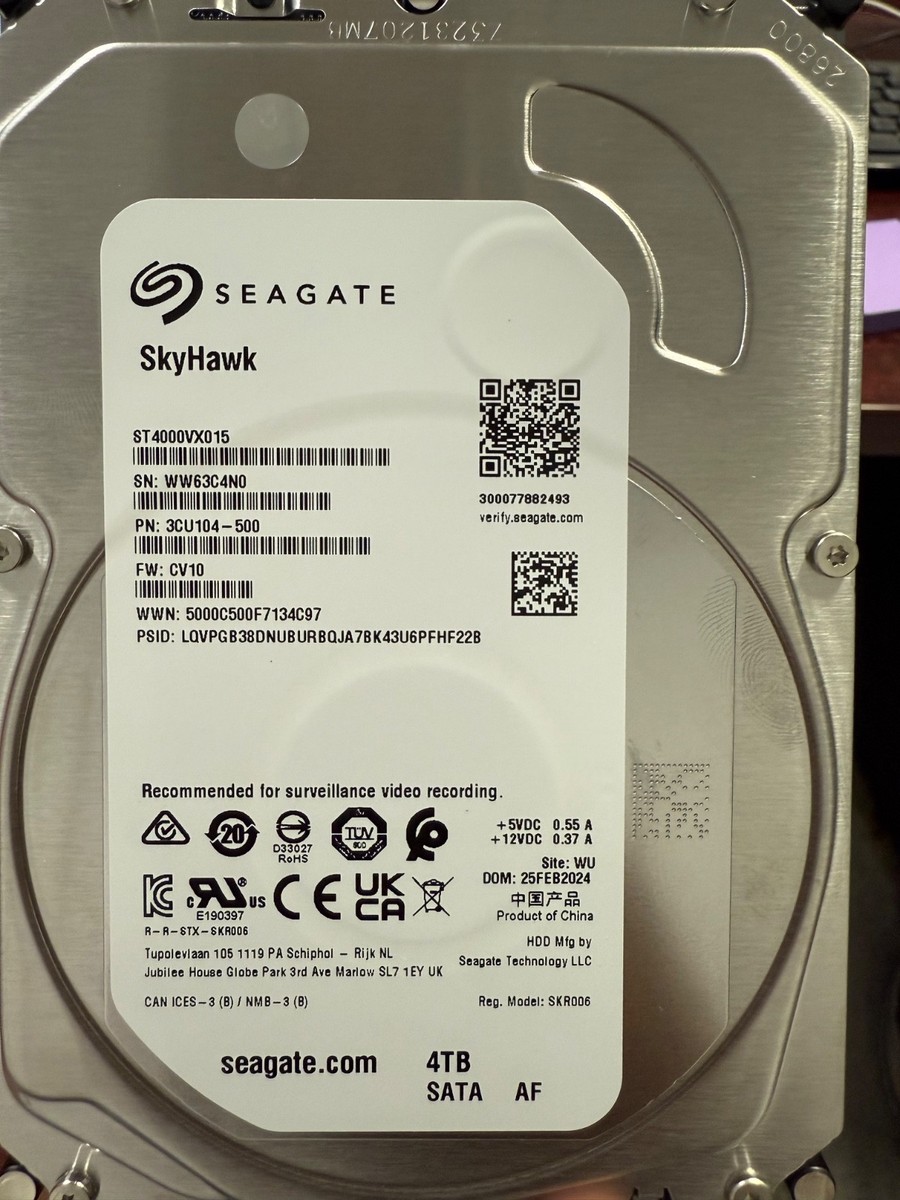 Seagate SkyHawk 4TB 内蔵型HDD　ST4000VX015 Amazon.com: Seagate Skyhawk ST4000VX013 4 TB Hard Drive