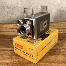 VINTAGE KODAK BROWNIE 8mm TURRET f/1.9 MOVIE CAMERA WITH ORIGINAL BOX UNTESTED