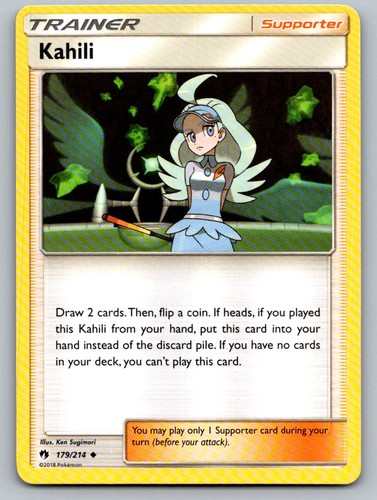 Kahili 179/214 Uncommon Lost Thunder Pokemon Lightly Played