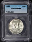 1948 Doubled Die Reverse Franklin Half Dollar FS-801 ICG MS-64+