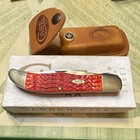 Case XX 6347 Carbon Steel Red Bone Hunter 2 Blades w/ Original Box & Sheath — photo 4