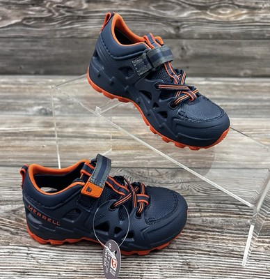 NEW Merrell Hydro Junior 2.0 Little Boys Water Sandal Shoes Size 7 M Blue/Orange