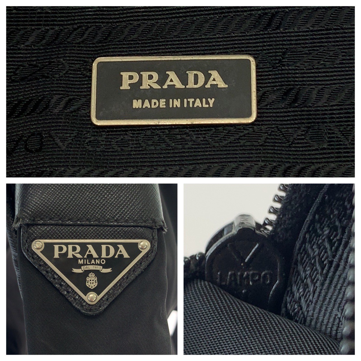 Authentic PRADA Test Triangle with logo Shoulder … - image 4