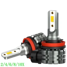H11 H16 LED H8 Fog DRL Light Driving 4000LM Bulb Yellow Super Bright L3 2/10x