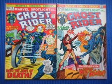 MARVEL SPOTLIGHT # 10 AND 11 - (VF-) -GHOST RIDER-WITCH-WOMAN-INTO JAWS OF DEATH