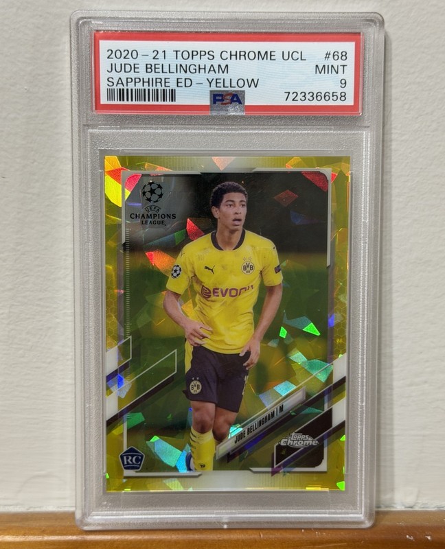 2020-2021 Topps Chrome Sapphire UEFA Champions League Rookie Jude Bellingham /99