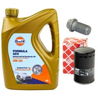 MotoröL Filter Set 0W-30 4 Liter + ÖLablassschraube FüR VW Passat Variant 1.8