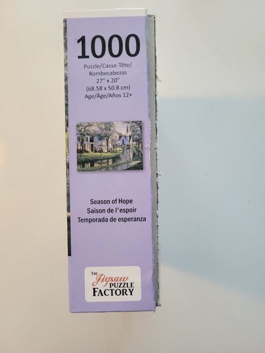 JIGSAW PUZZLE - 1000 PC - "Season of Hope" - 27 x 20 - Church/Spring Landscape - Picture 3 of 3