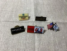 Lot Of 5 GMC, Goodwrench, GMC Truck, Delphi And UAW Pins, Lapel, Hat, Jacket