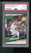 2017-18 Panini Jayson Tatum #153 Prestige Jason ROOKIE RC GEM PSA 10 Graded Card. rookie card picture