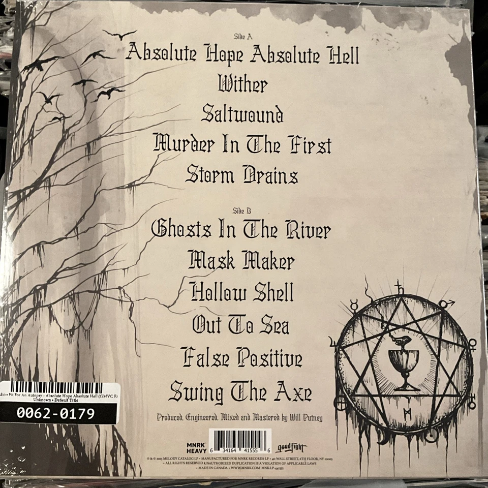 Fit For An Autopsy - Absolute Hope Absolute Hell LP 2025 MNRK Heavy [Marble] NEW - Image 2 of 3