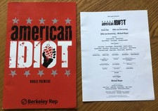 Green Day's American Idiot Musical Weltpremiere Programm in einwandfreiem Zustand