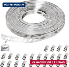 Hose Clamp Assortment Kit, 304 Stainless Steel Large Band Hose Clamp