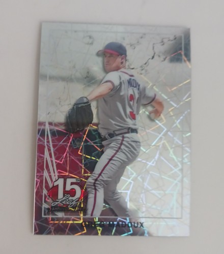 2025 Leaf NSCC 15th Annniversary GREG MADDUX Silver Laser 4/15