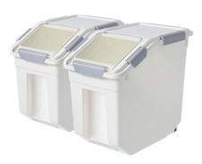 LISM 2 Pack Dog Food Storage Container with Scoop,Large Airtight Pet Dog Food...