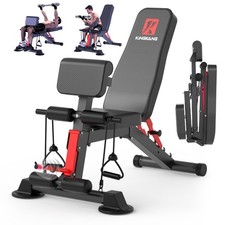 Adjustable Weight Bench,Utility Workout Bench Foldable Incline Decline Benche...