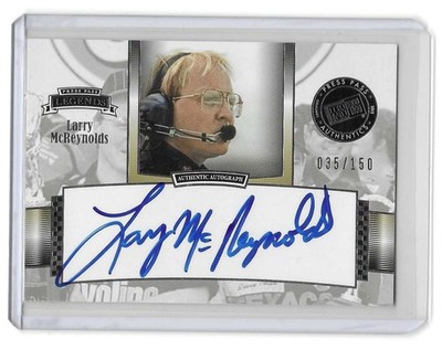 LARRY MCREYNOLDS  2012 Press Pass Legends #LG-LM  SILVER AUTOGRAPH /150  NASCAR