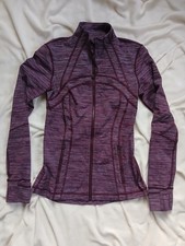 Lululemon Women's Define Jacket Heathered Purple Size 4 Full Zip