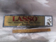 Vintage Original 1970's Lasso Corn Herbicide Monsanto Sticker