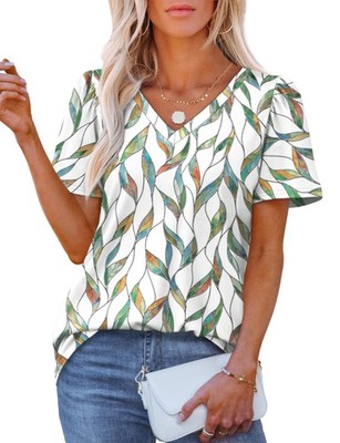 Blouses for Women Dressy Casual Summer Tops for Women 2025 Cute Floral Blouse...