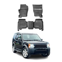 Omac Gummimatten FußMatte FüR Land Rover Discovery L319 2004-2009 TPE Schwarz 4X