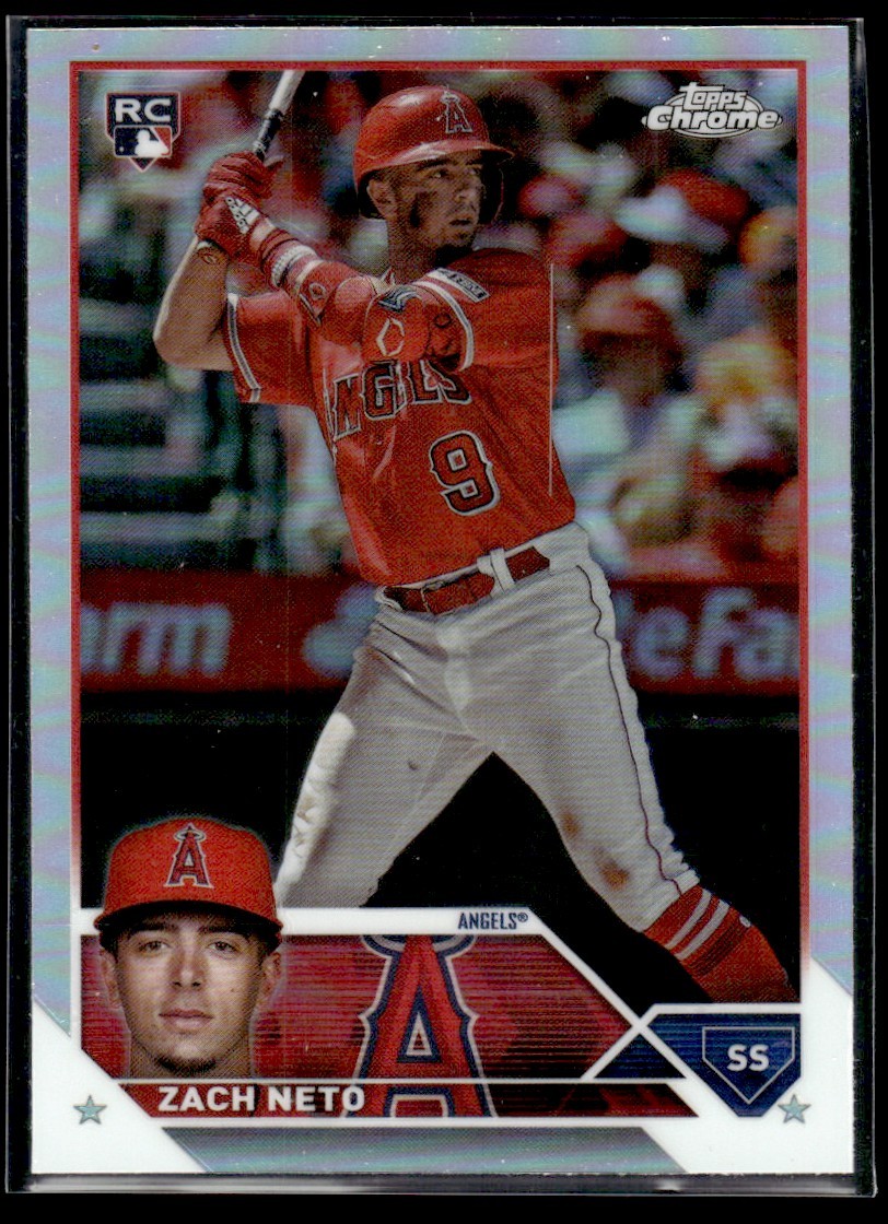 2023 Topps Chrome Update Refractor Zach Neto Rookie Los Angeles Angels #USC34