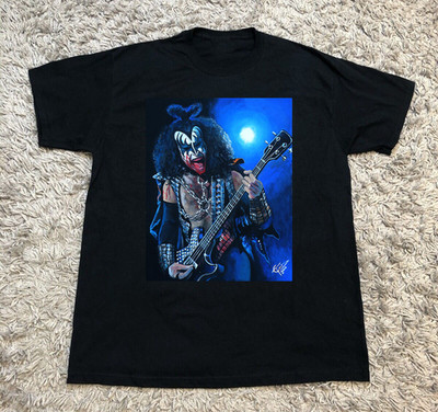 Gene Simmons Painting Black Cotton All size S-5XL Shirt HT241