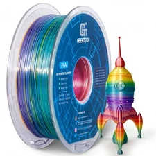 1/2/3/5/10KG GEEETECH 3D Printer Fliament Silk Rainbow PLA 1kg 1.75mm Bulk Lot