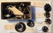 Clock Parts – Lot of 18 Vintage Hole-End Mainsprings | Mixed Sizes for Repair