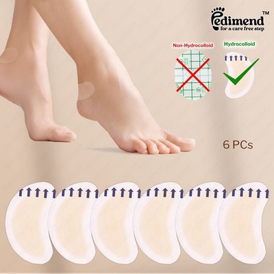 PEDIMEND Blasenpflaster 6x unsichtbares Hydrokolloid Gel Blasenverbände Kissen