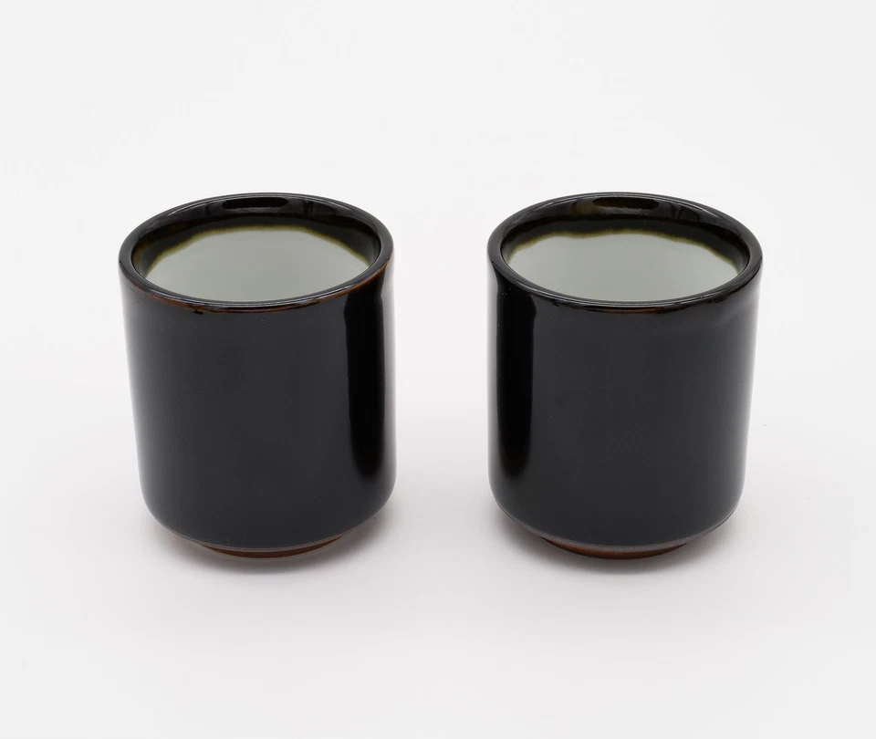 Cerámica Japonesa De Té Y Café Café - Glaze Negro Kuro Ame Ame - Imagen 2 de 4