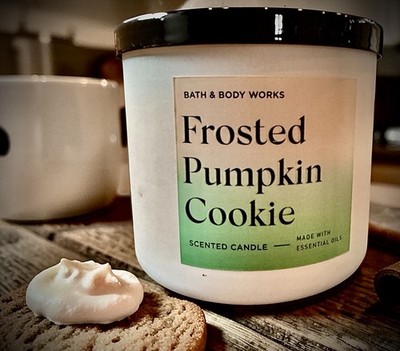  Bath and Body Works  Test  Candle Ultra RARE!  FROSTED PUMPKIN   Cookie