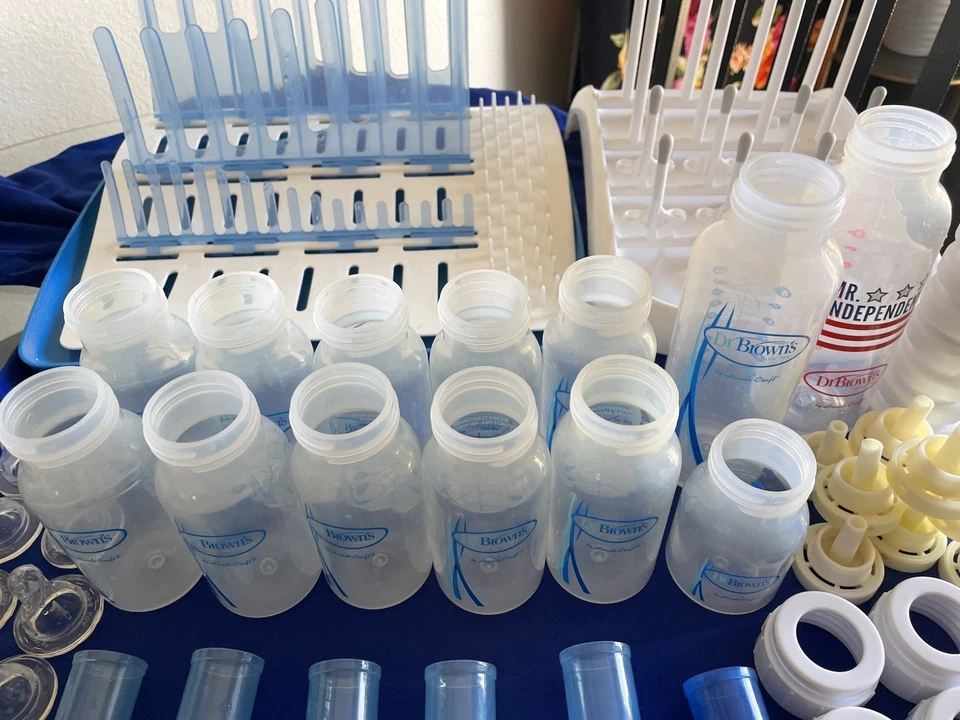 大量 棕色 婴儿奶瓶 #1 和 Preemie 4 盎司托盘 — 第 4/4 张图片