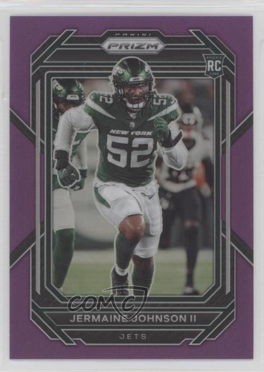 2022 Panini Prizm Rookies Purple 125/125 Jermaine Johnson II #375 Rookie RC rf2