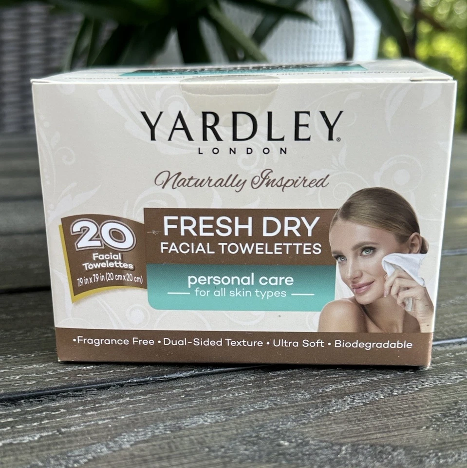 Yardley London Fresh Dry Facial Towelettes, 4PK (80 Wipes) Fragrance Free - Image 3 of 4