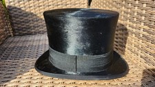 Antiker Zylinder Hut im Reisekoffer  Gr 6 7/8 ca. 1910 C. Brinkmann, Elberfeld