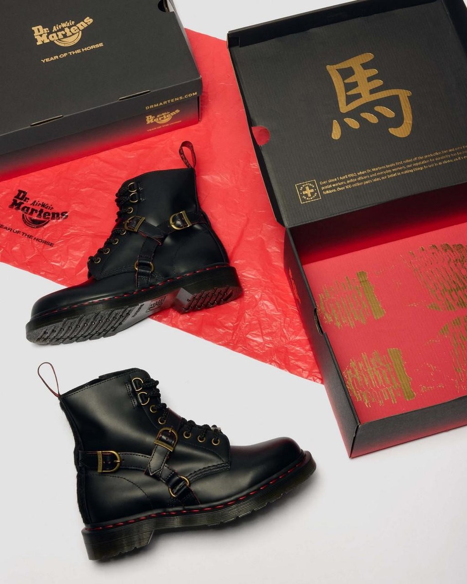 Dr. Martens 1460 Year Of The Horse Leather Boots Limited Edition