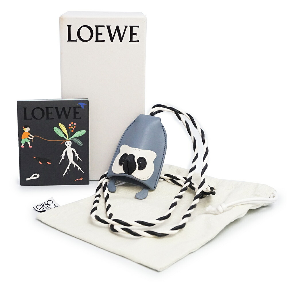 LOEWE x Suna Fujita Animal Leather Bag Charm Key Ring Blue | eBay