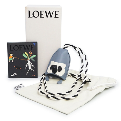 LOEWE x Suna Fujita Animal Leather Bag Charm Key Ring Blue | eBay