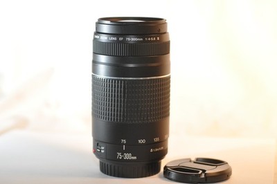 Canon EF 75-300mm f/4-5.6 III lens READ for EOS A2 630 Rebel T8 T7 T6 90D 80D 5D