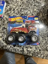 2024 Hot Wheels Monster Trucks Big Rigs 5 Alarm Monster Truck 6 Wheel Diecast