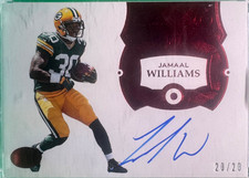 2017 Flawless Ruby Jamaal Williams ROOKIE Auto 20/20