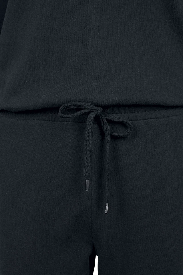 Urban Classics Jumpsuit Damen Ladies Long Sleeve Terry Jumpsuit schwarz - Bild 3 von 4