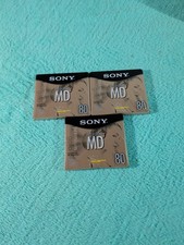 SONY Premium Gold 80 Min MD MiniDisc MDW80PL Sealed Hi-MD Compatible Lot of 3