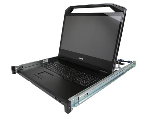 Dell KVM Monitor KMM FPM185 18.5" QWERTZ DE with AC Rails