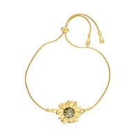 Cavill GrüNer Baltischer Bernstein Armband 0,6Ct Silber Vergoldet Damen Schmuck