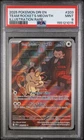 2025 POKEMON DESTINED RIVALS #203 TEAM ROCKET'S MEOWTH ILLUSTRATION RARE PSA 9
