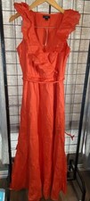 J Crew Women’s Cotton Maxi Red Dress Size 4 New With Tags